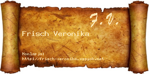 Frisch Veronika névjegykártya