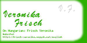 veronika frisch business card